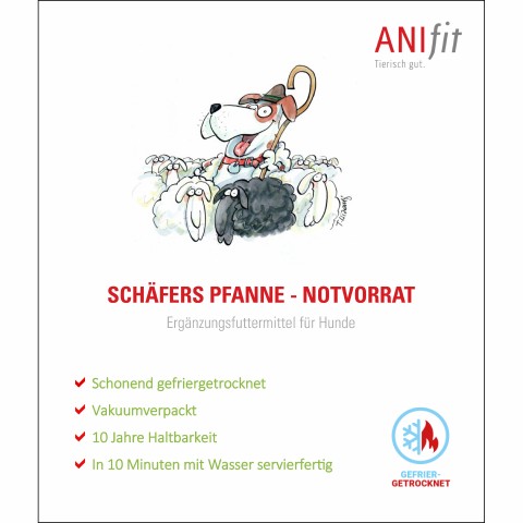 Dog Wet pet food Reserve meal Schäfers Pfanne 150g 1 Piece -4- Anifit